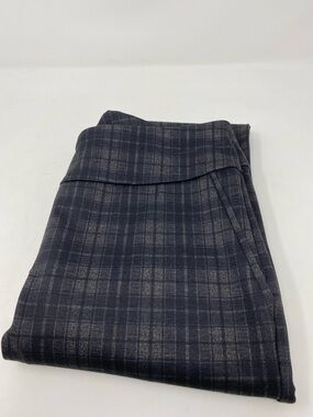 Women’s Dalia Plaid Pants in Charcoal and Heather Gray Size Small